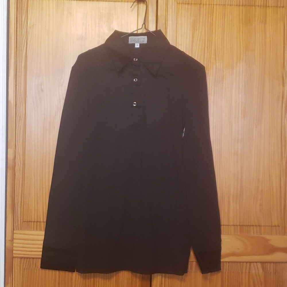 Mock button down shirt